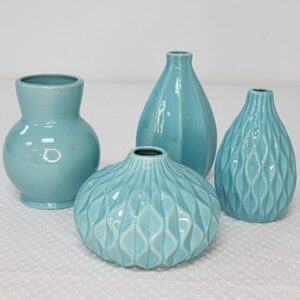 Assorted Vintage Blue Vases