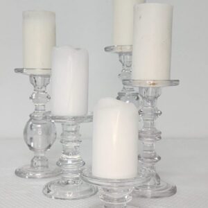 Clear Glass Candelabras