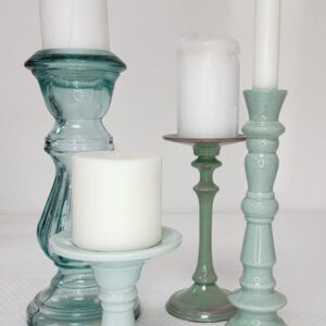 Vintage Green Candlesticks