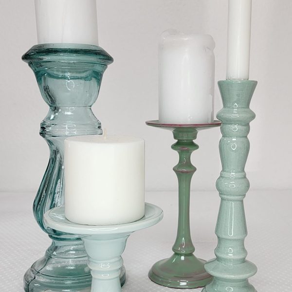 Vintage Green Candlesticks Bossa Event