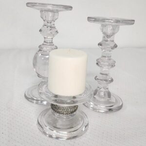 Assorted Glass Candelabras