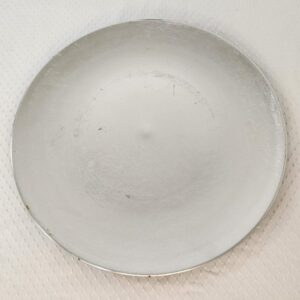 Distressed Silver Charger Plates