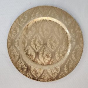 Decorated Golden Charger