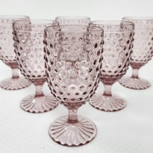 Dotted Blush Vintage Goblets