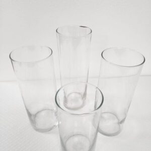 Various Height Glass Cylinders