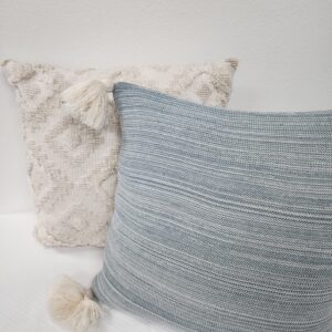 Assorted Dusty Blue Pillows