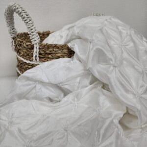 White Satin Tablecloth