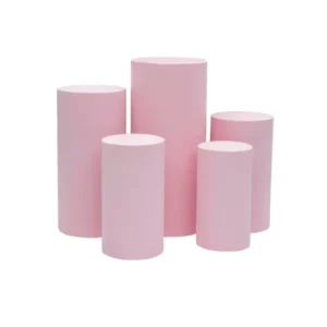 Blush Cylinders Set of 5
