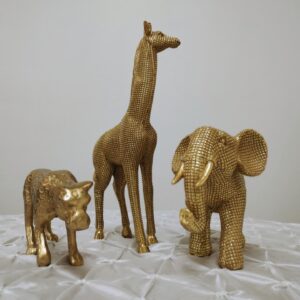Golden Safari Animals Props