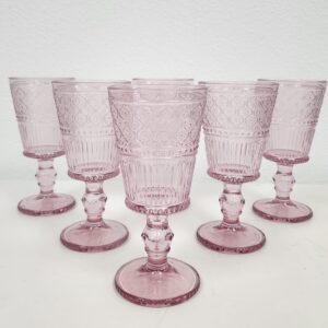 Blush Vintage Goblets