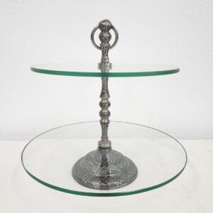 Antique Silver Tiered Stand