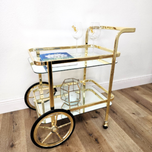 Glam Gold Bar Cart