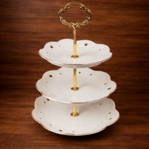 White Porcelain Dessert Serving Stand