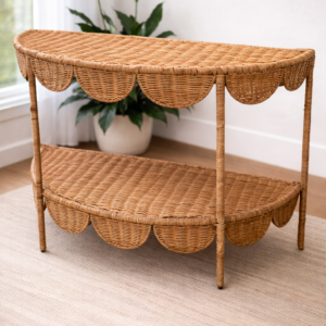 Wicker Console Table