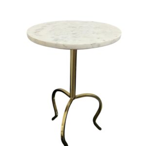 Elora Gold Marble Side Table