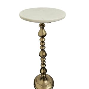 Jade Marble Gold Side Table