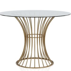 Modern Gold Glass Table