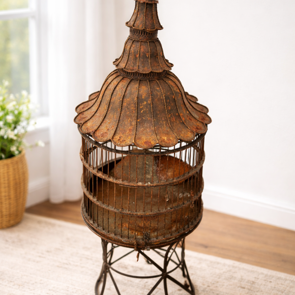 Antique birdcage