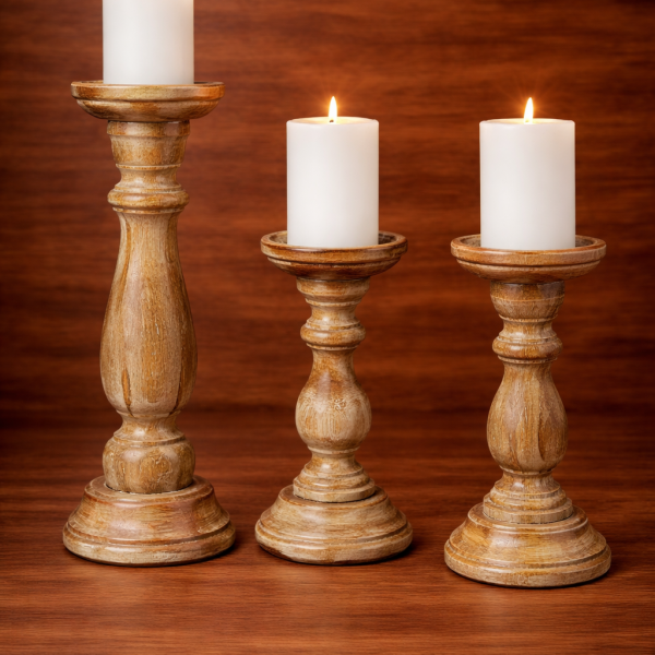 RUSTIC CANDLESTICKS